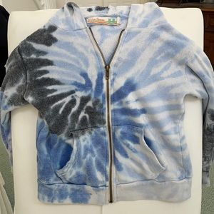 Vintage Havana tie-dye, zip up hoodie.